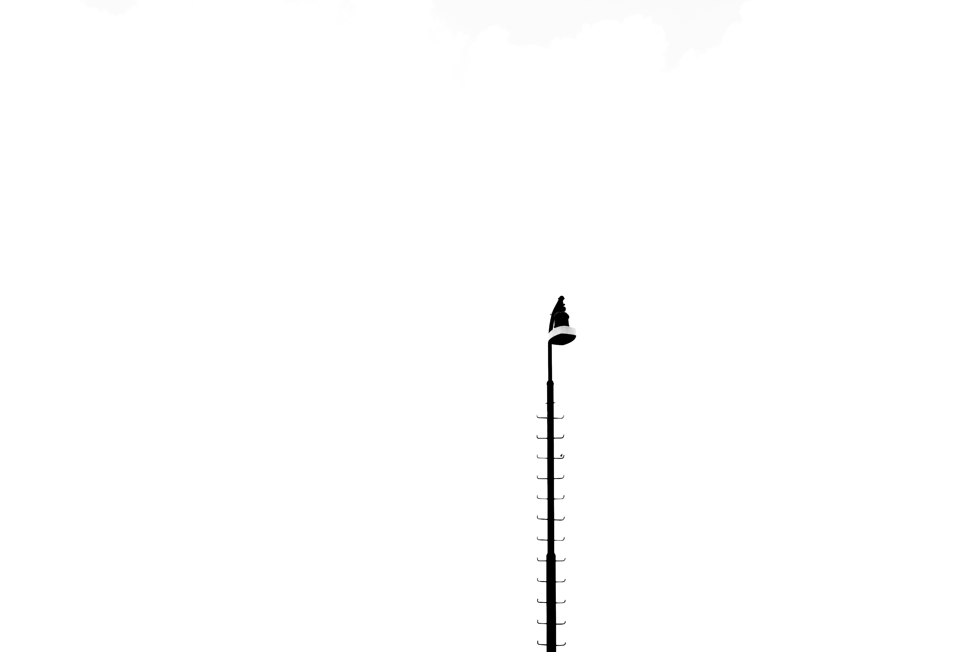 black and white tower illustration
