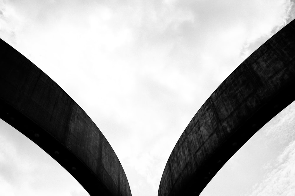 grayscale photo of concrete building