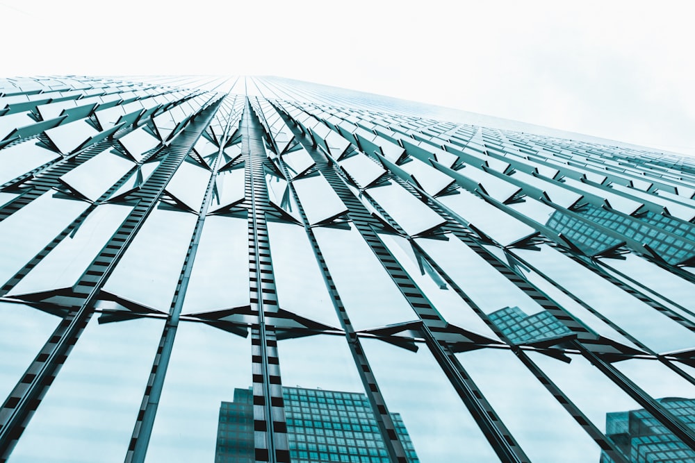 low angle photography of high rise building