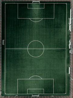 aerial view of soccer field