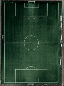 aerial view of soccer field