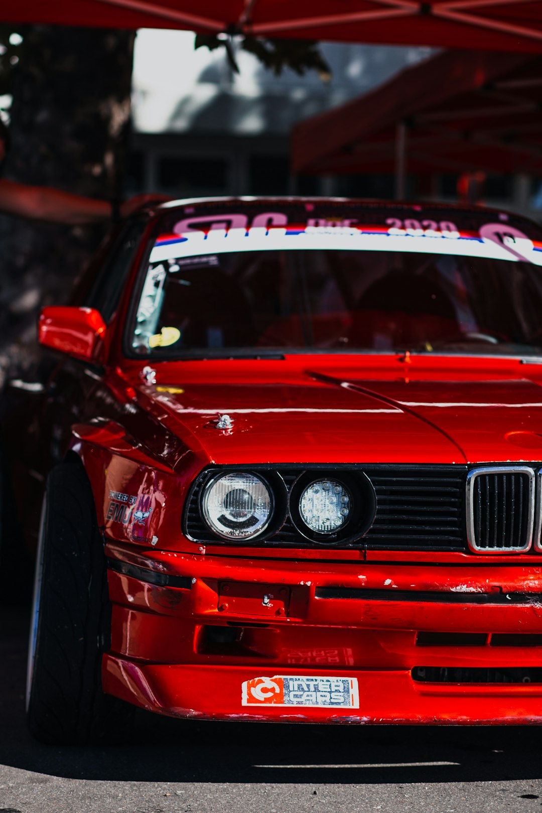 red bmw m 3 coupe