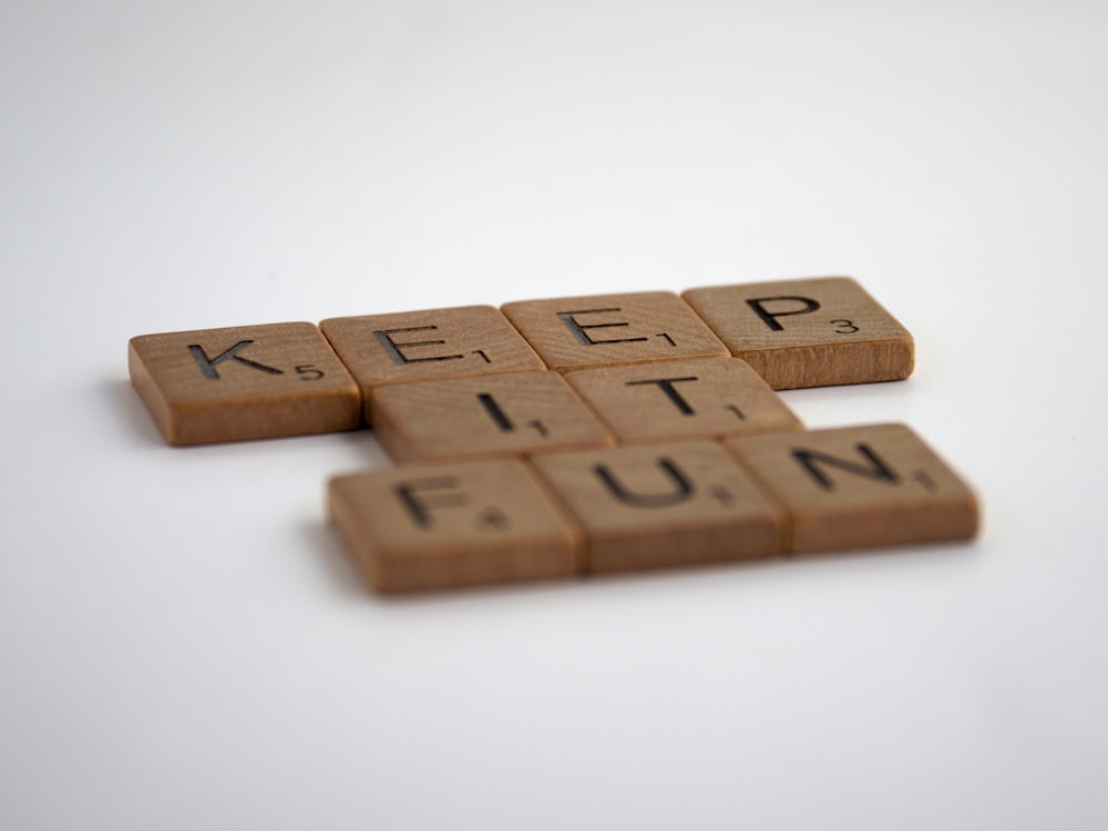 brown wooden blocks on white surface