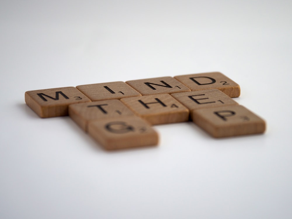 brown wooden blocks on white surface