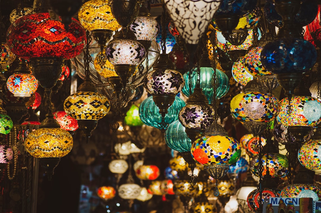 assorted color baubles on christmas tree,