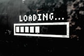 A progress bar graphic symbolizing website updates.