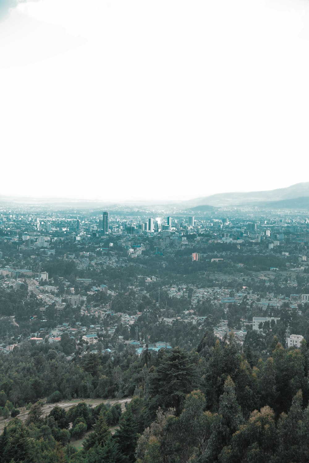 Vue aérienne de la ville pendant la journée