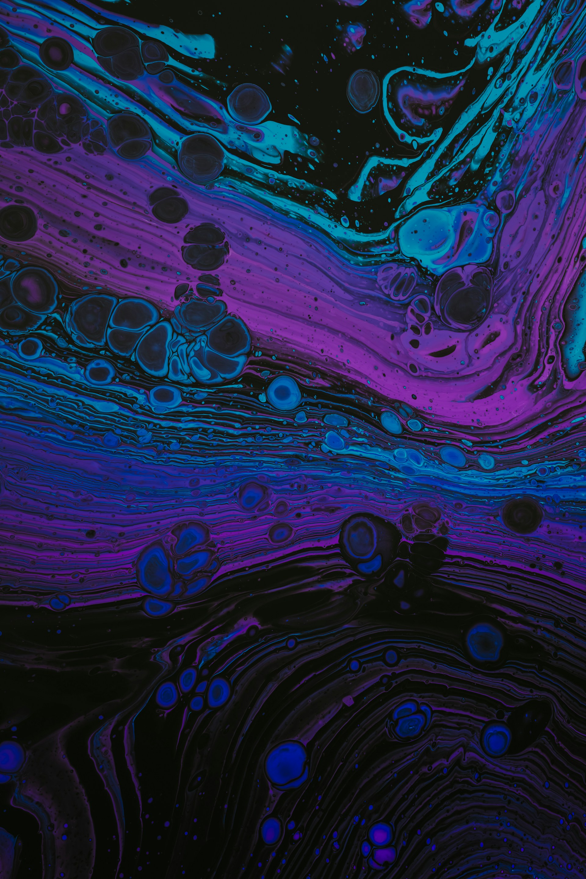 purple and blue abstract painting