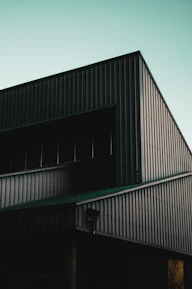 Completed PUF roofing installation on a modern industrial building.