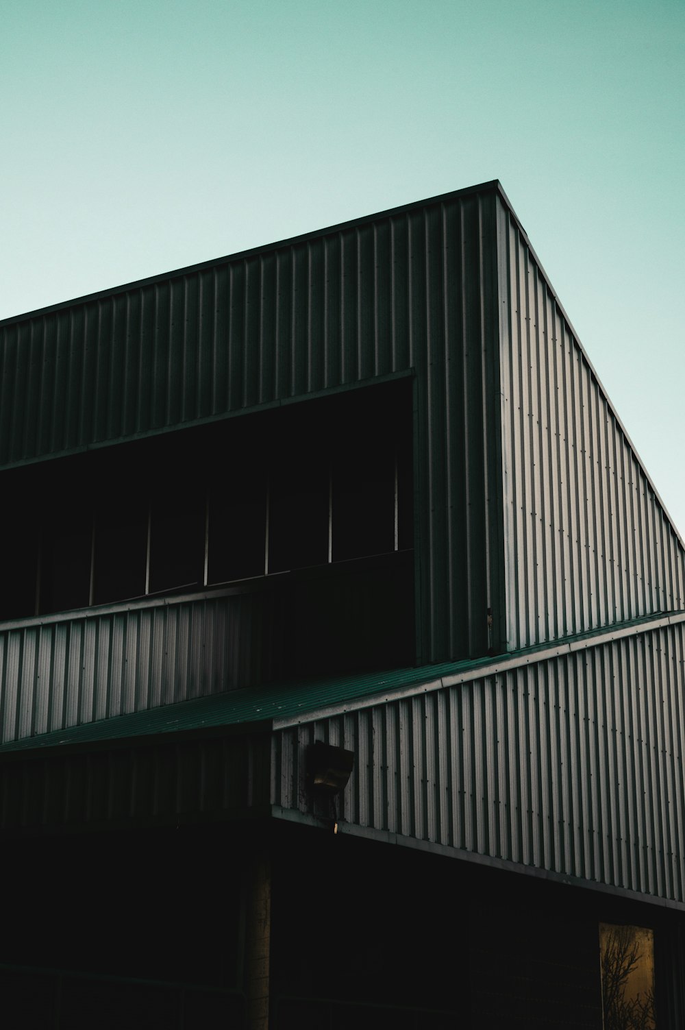 black and white concrete building