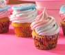 cupcakes with white icing on top