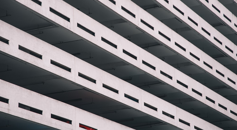 white and black concrete building