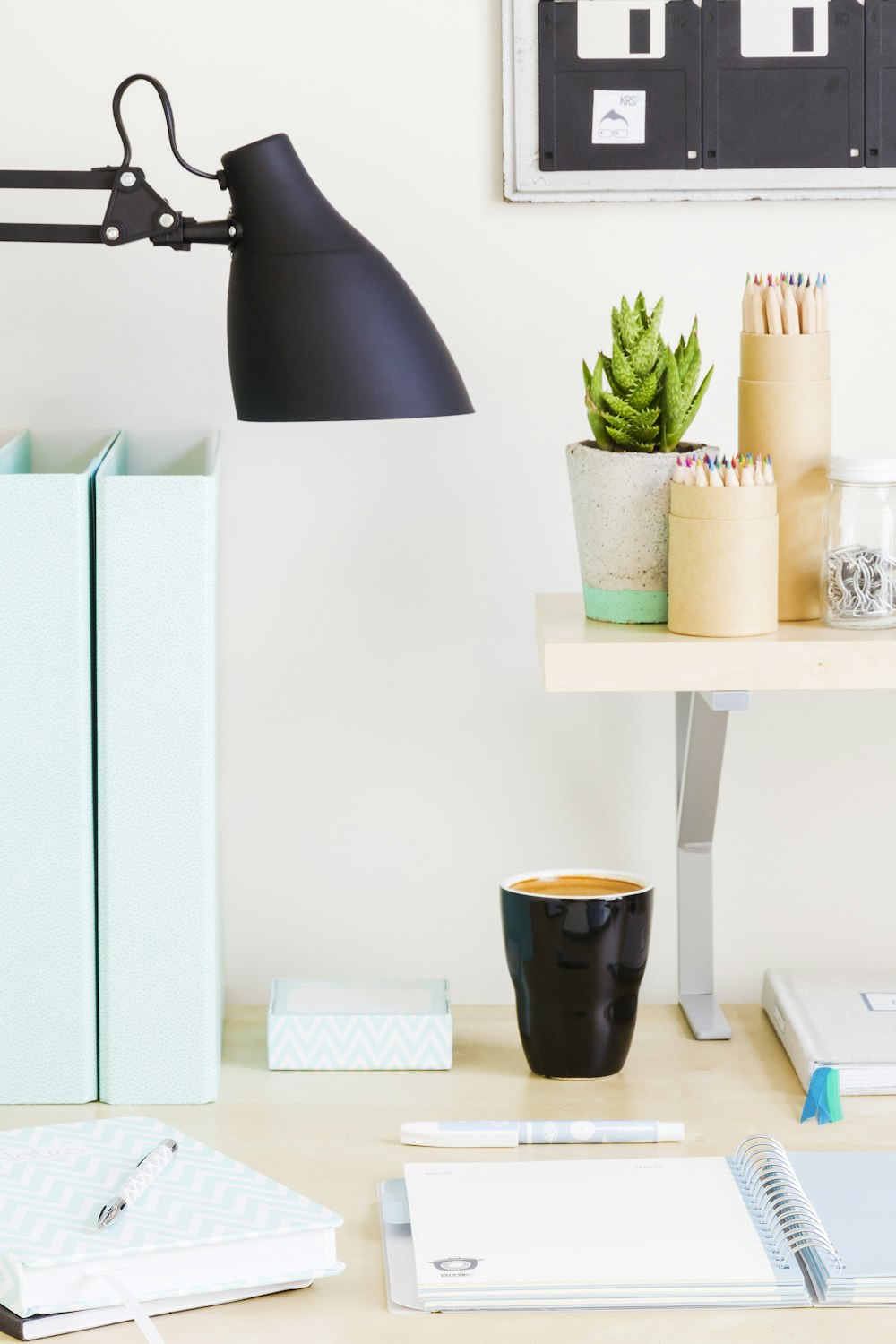 green cactus plant on white wooden shelf