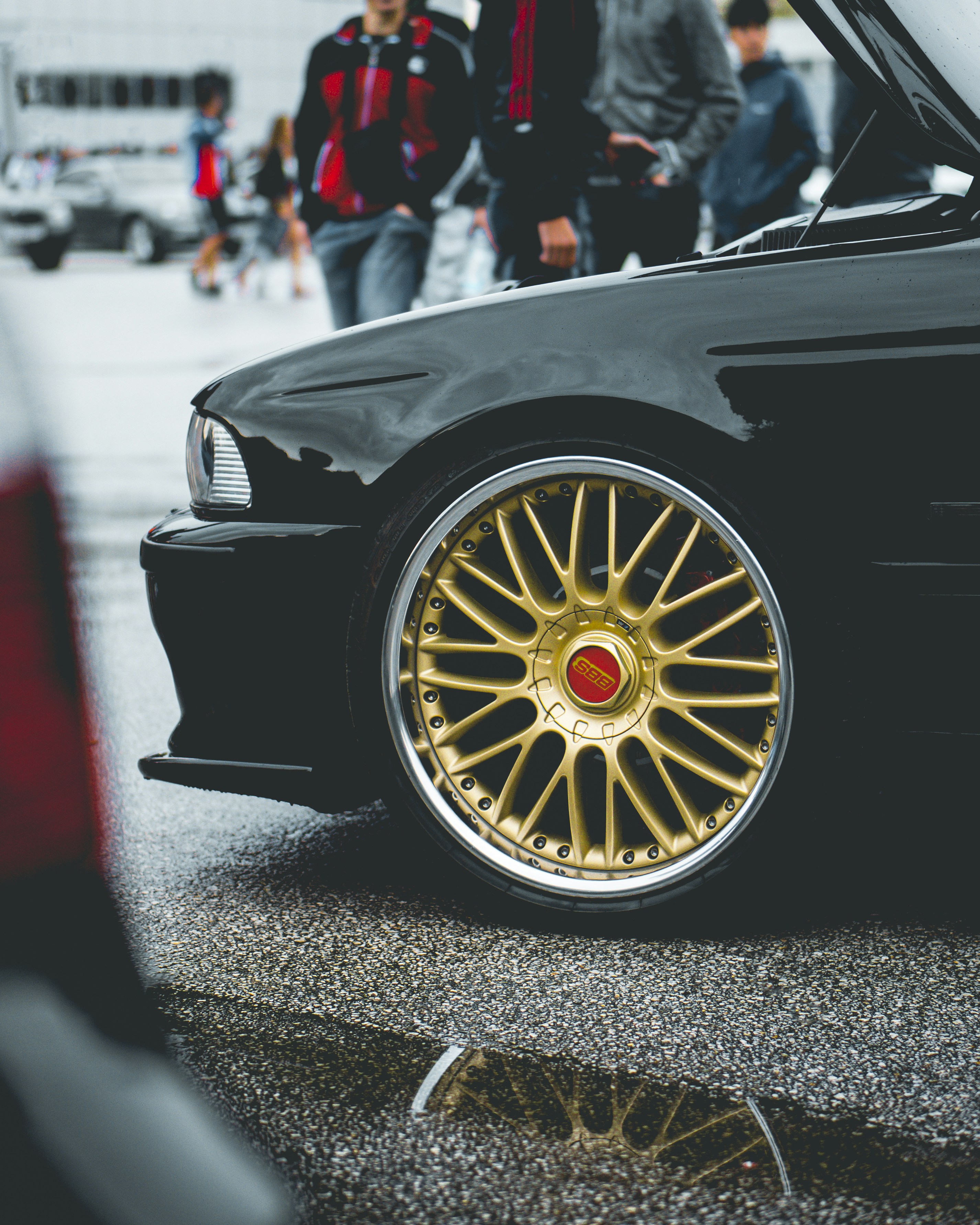 black car on road during daytime