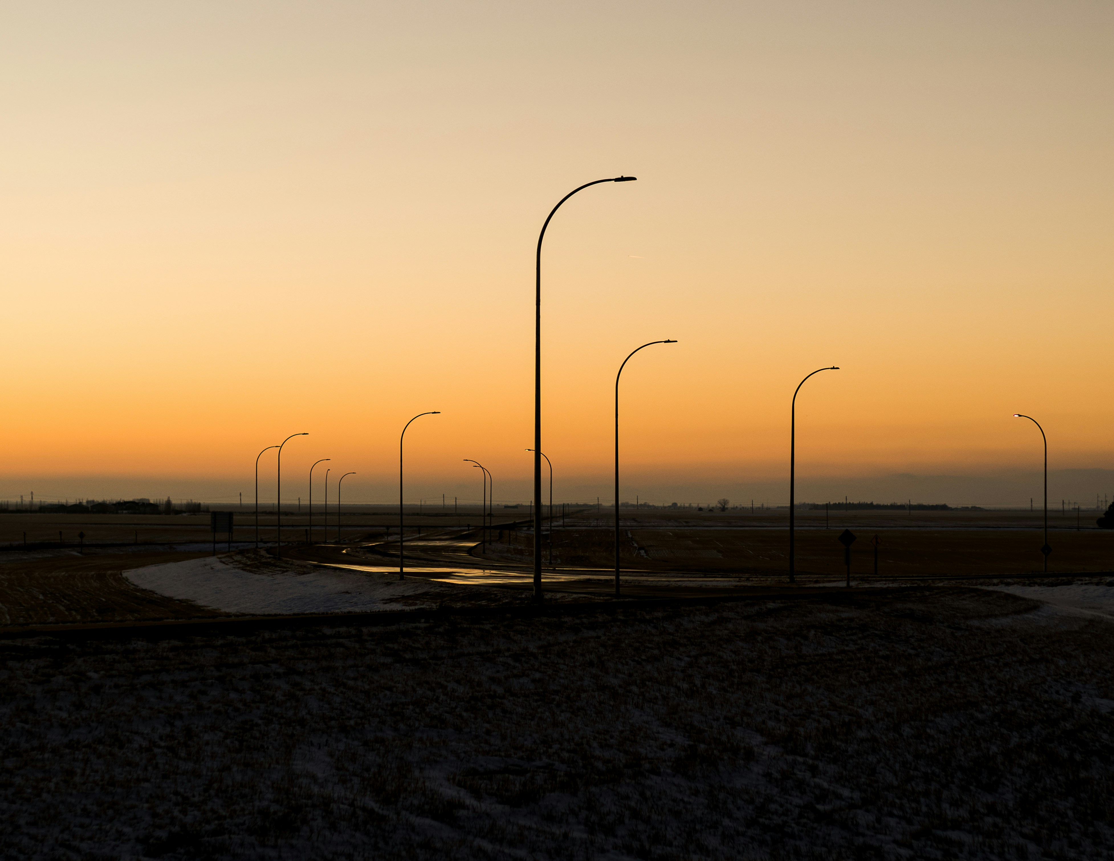 晴れた日の街灯