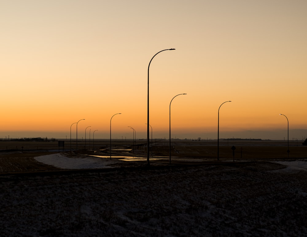 street light on a sunny day