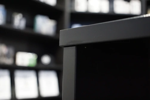 Close-up of a sleek stainless steel shelf showing its durable finish and clean design.