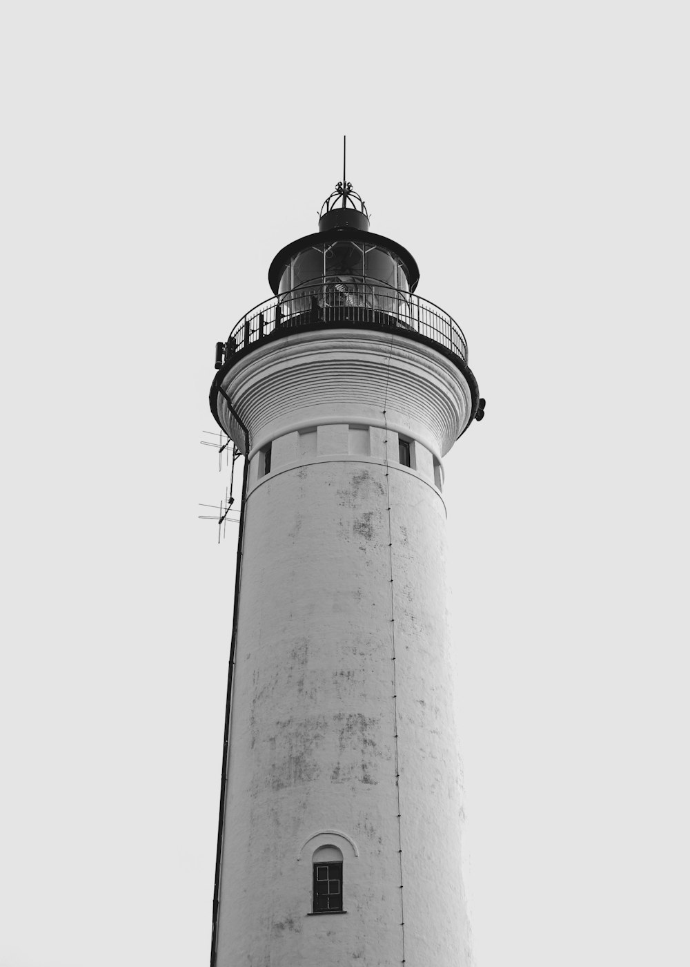 white and black concrete tower