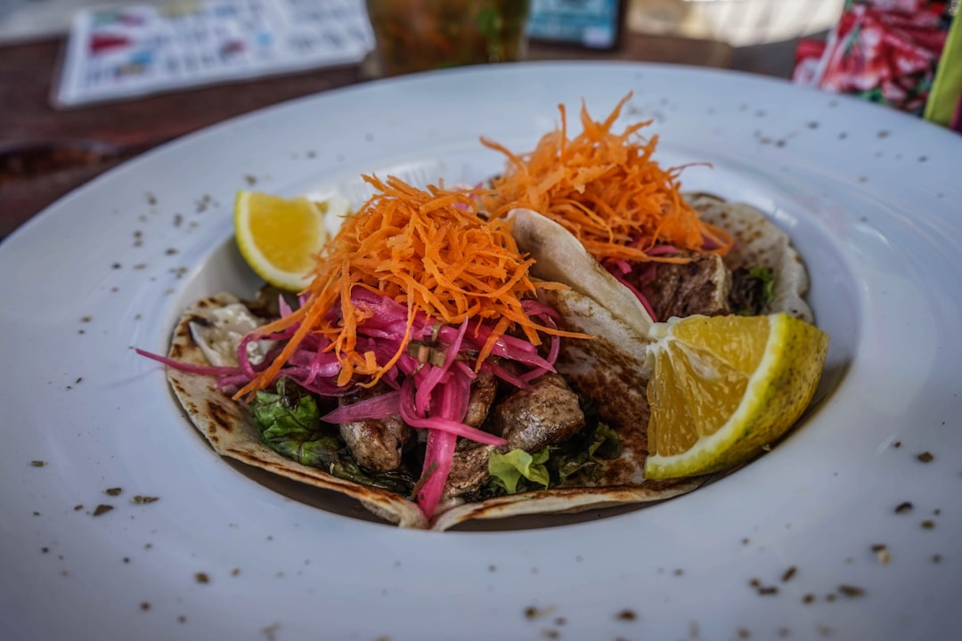 cooked food on white ceramic plate,