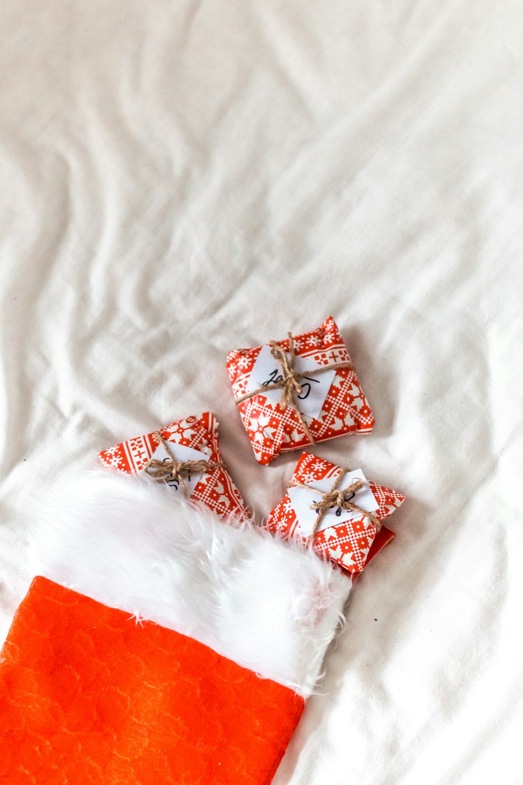 white red and yellow gift wrapper