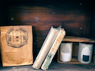 Shelves showcasing vintage semi-poches with a modern twist for upcoming editions.