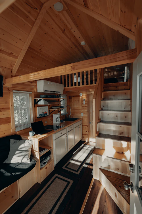 Tiny home dining interior