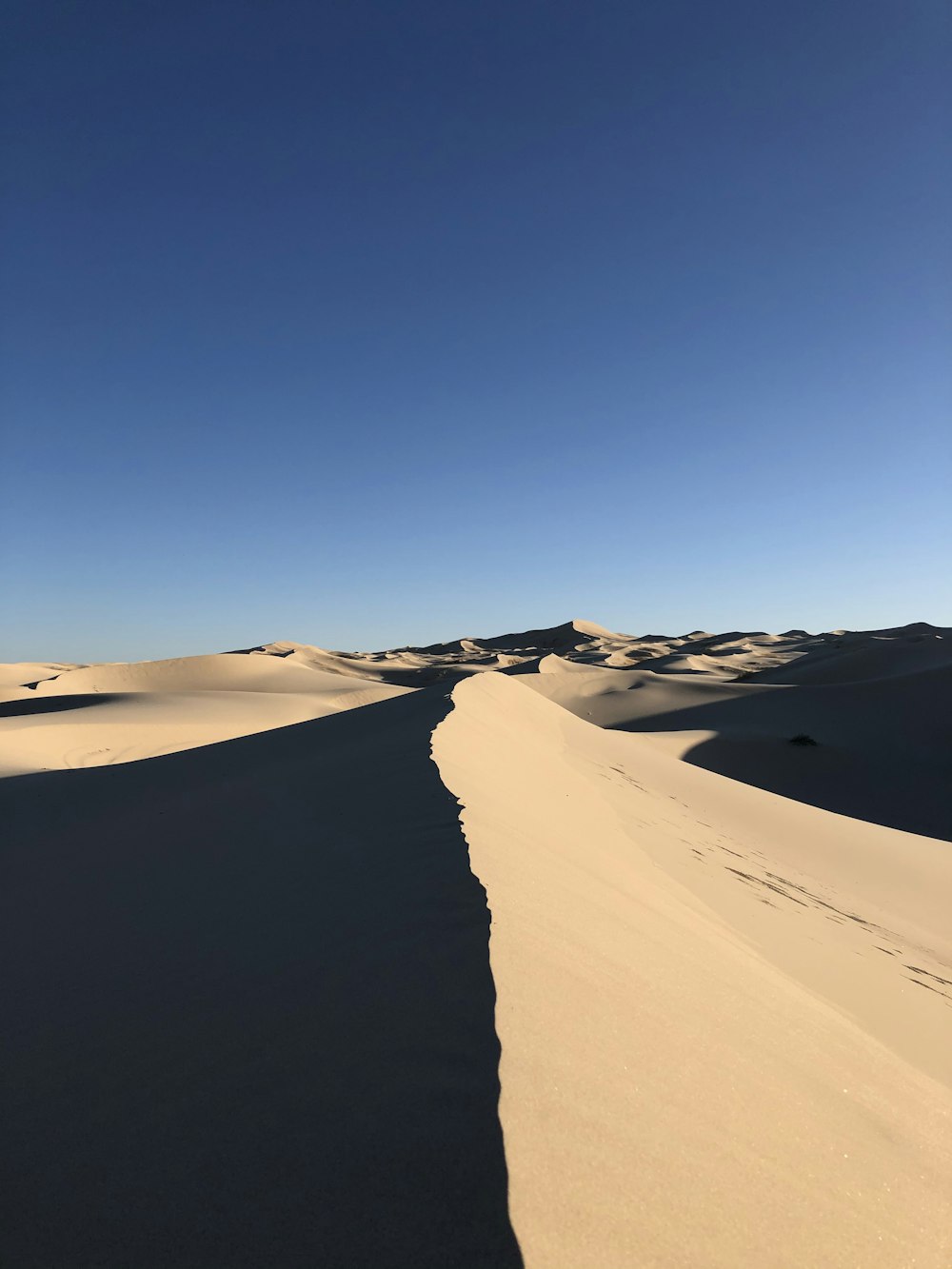 white sand under blue sky during daytime