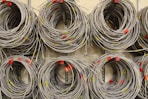 black and red wire roll