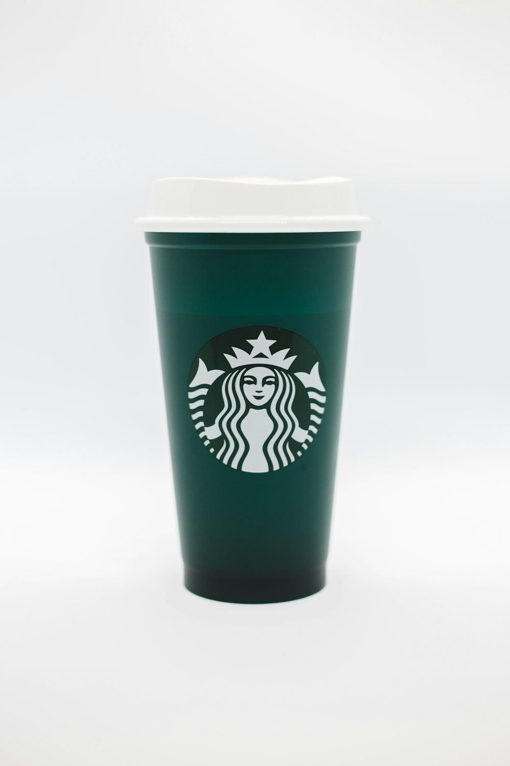 white and black starbucks cup