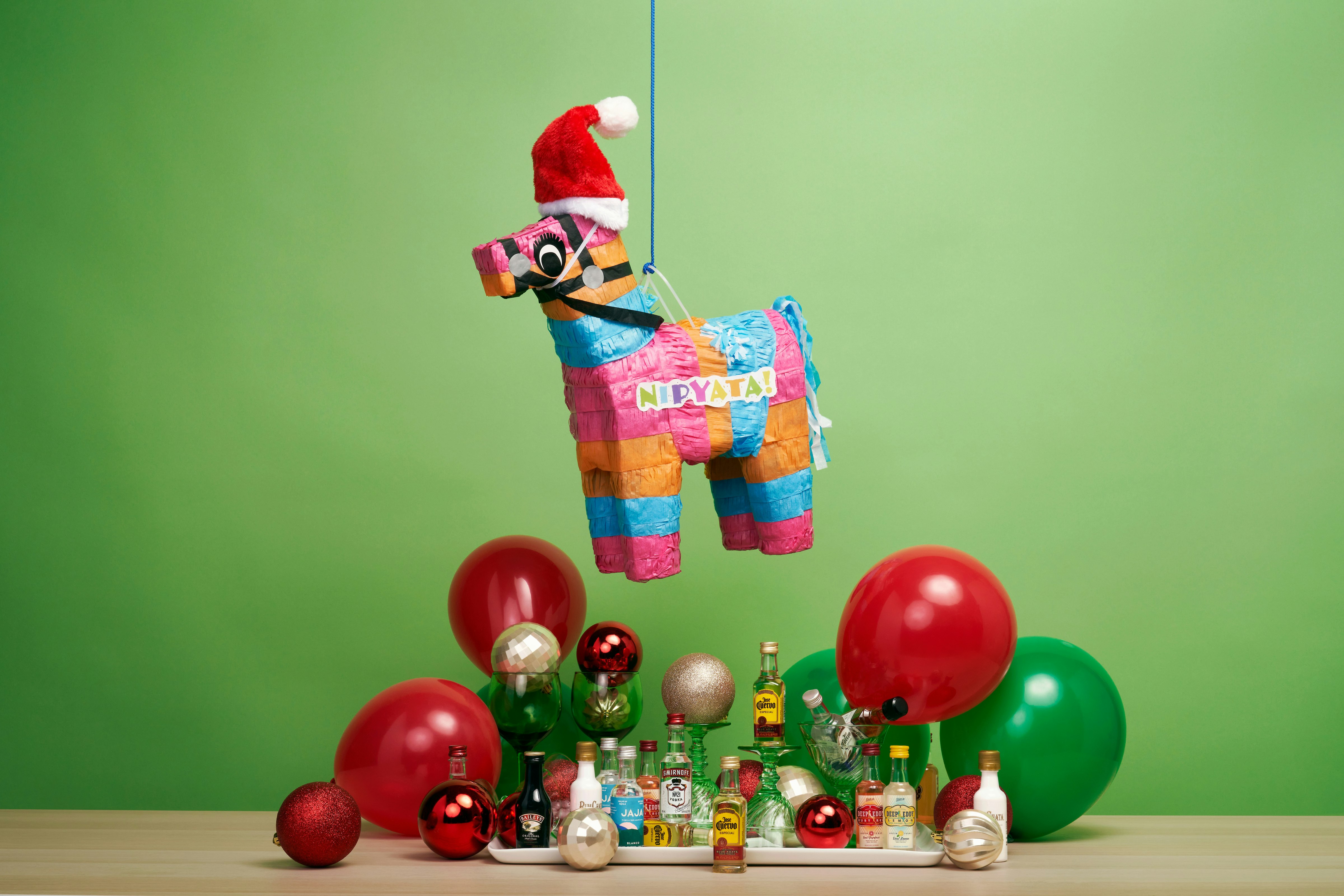 "The most entertaining gift I've ever received." Send a boozy lover a booze-filled piñata today. The ultimate Christmas Gift for grown ups who refuse to grow up.
