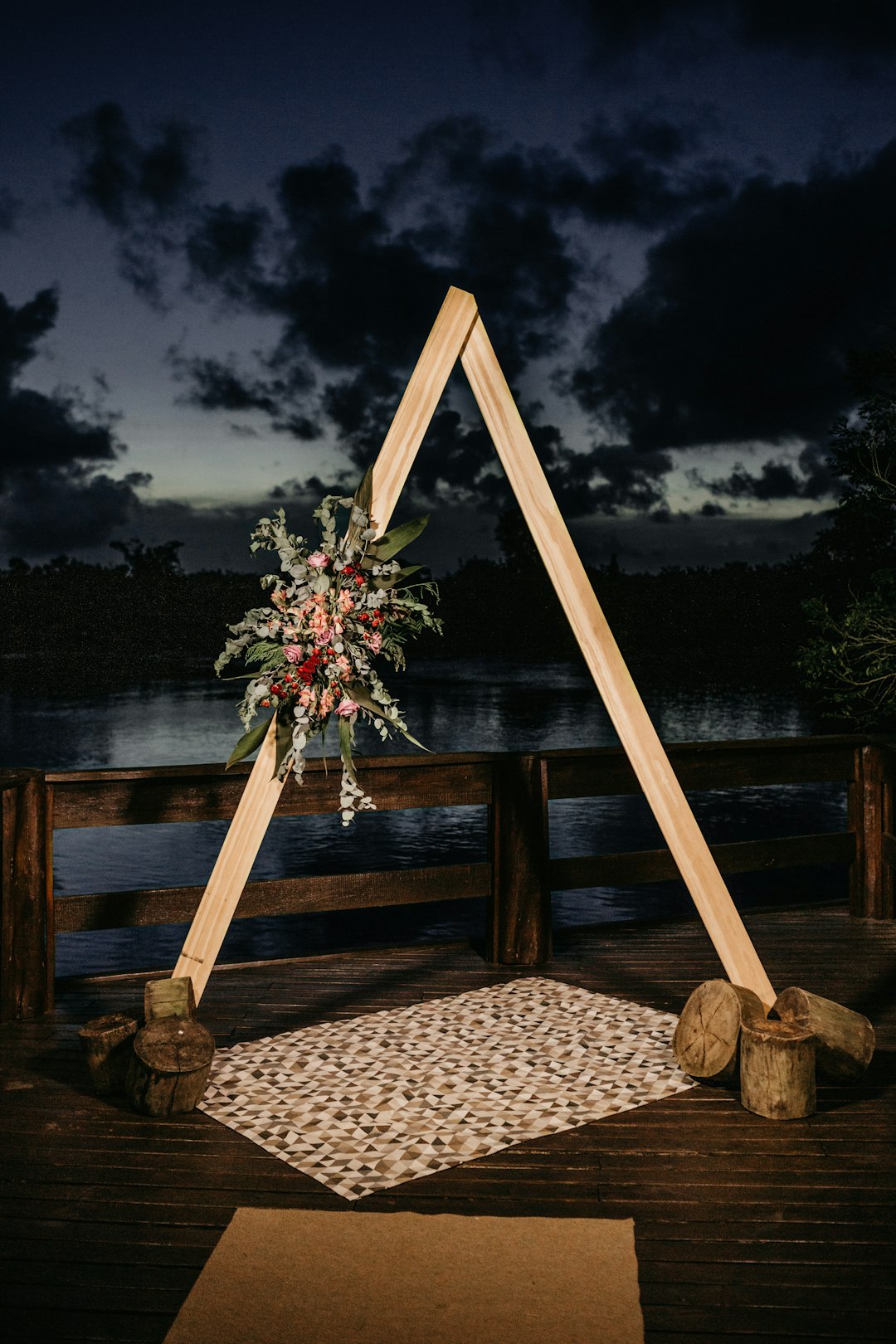 brown wooden stand on brown wooden dock during daytime