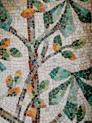 white green and red floral textile