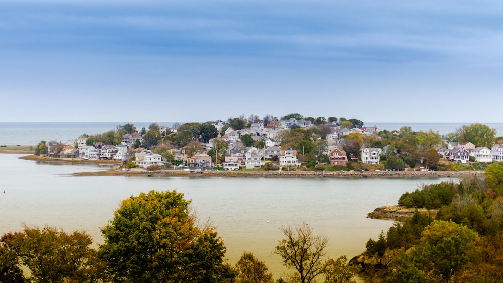 city buildings near body of water during daytime