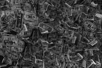 grayscale photo of a bunch of metal tools