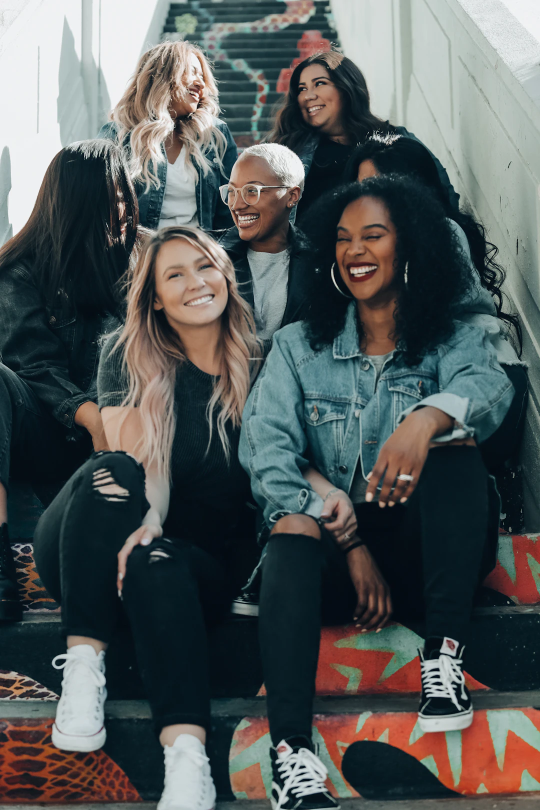 group mothers smiling