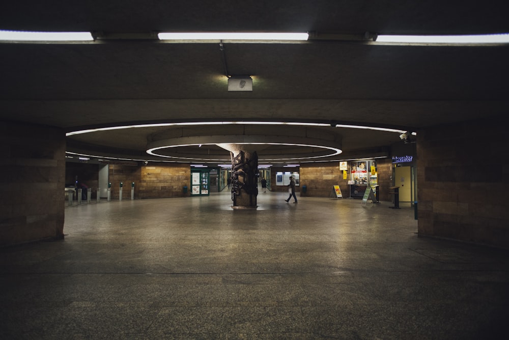 gray concrete floor with white ceiling