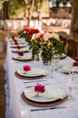 red and white roses on white ceramic plate