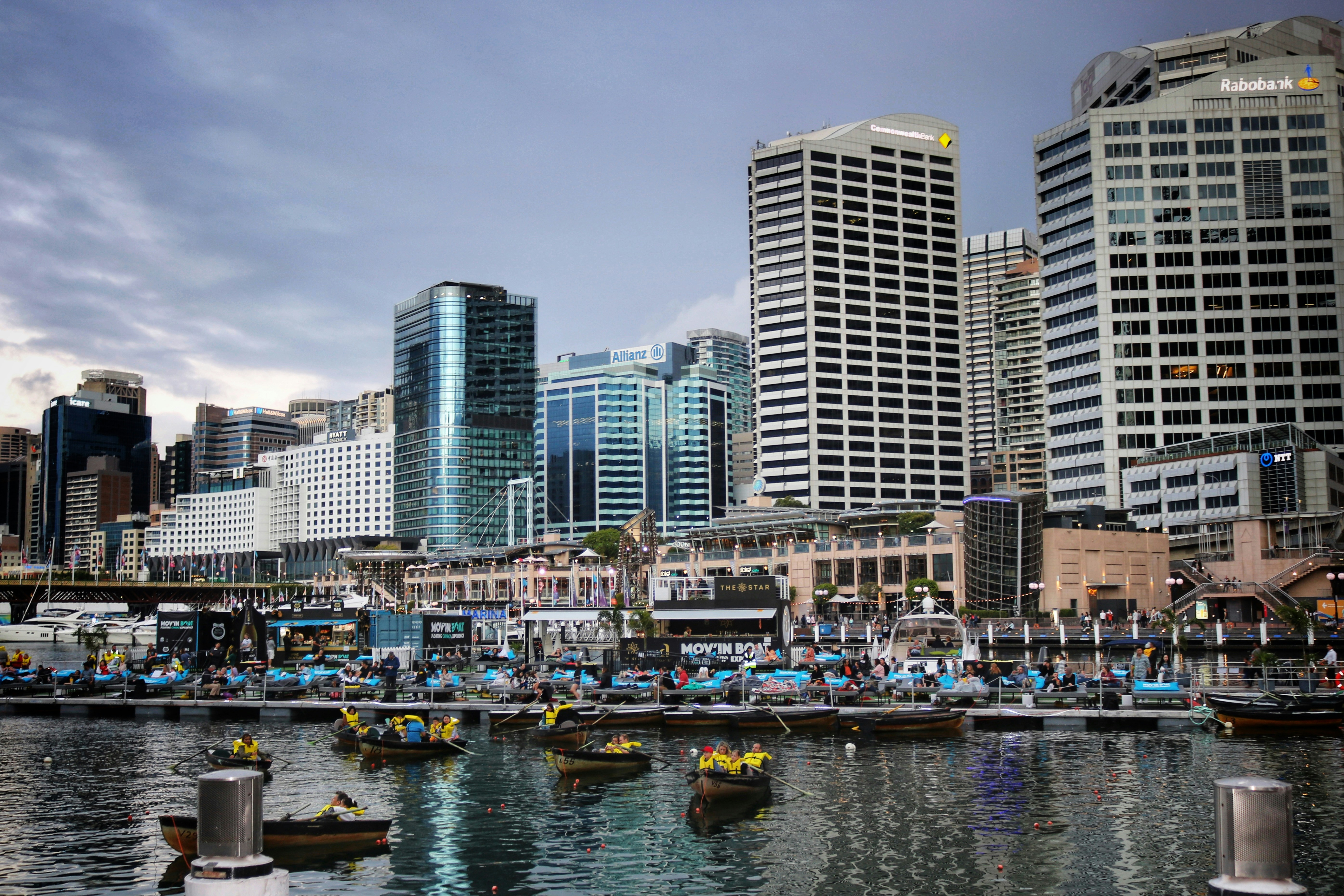 high rise buildings near body of water during daytime