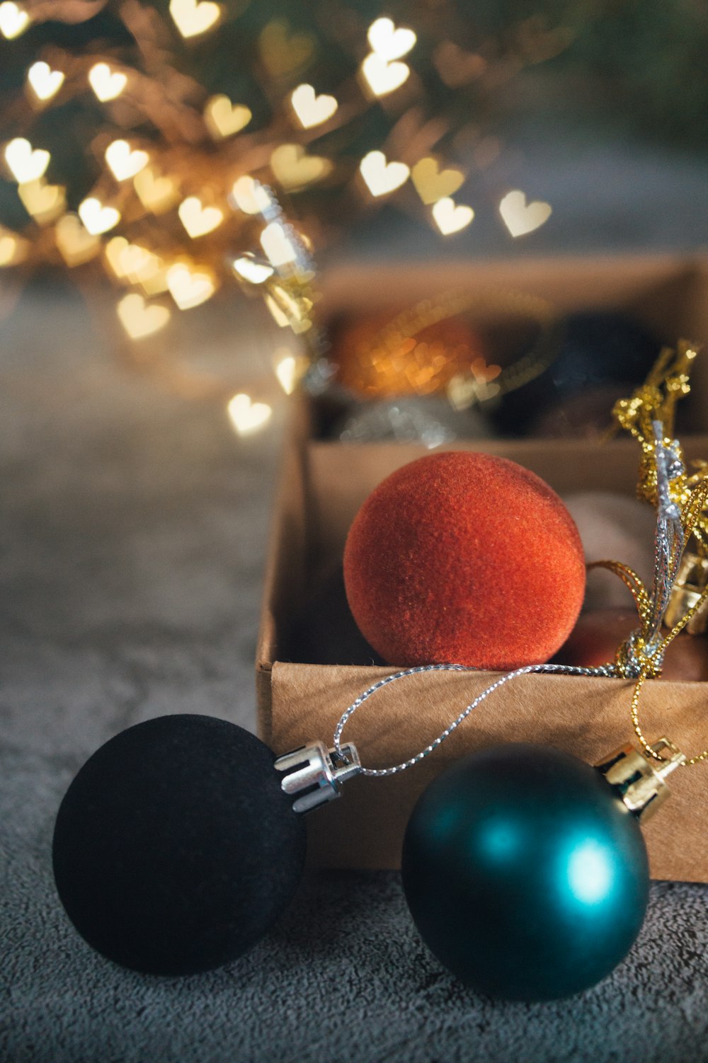 orange egg on brown box