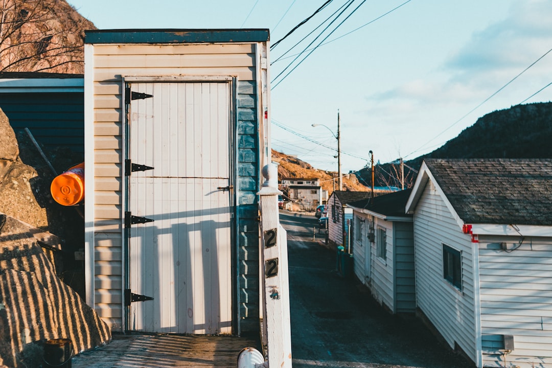 white and gray wooden house