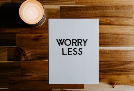 worry less reduce anxiety