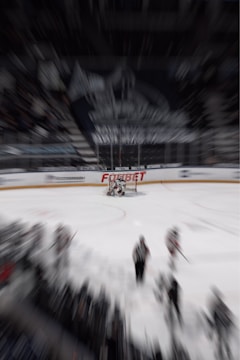 A dynamic scene of players engaged in an intense game.