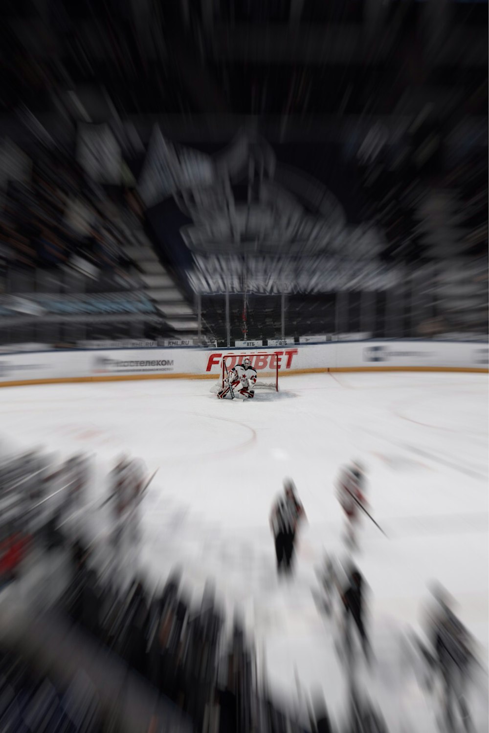 people playing ice hockey on ice field