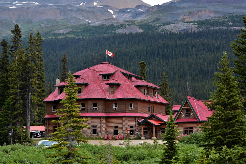 brown and red concrete house surrounded by green trees during daytime