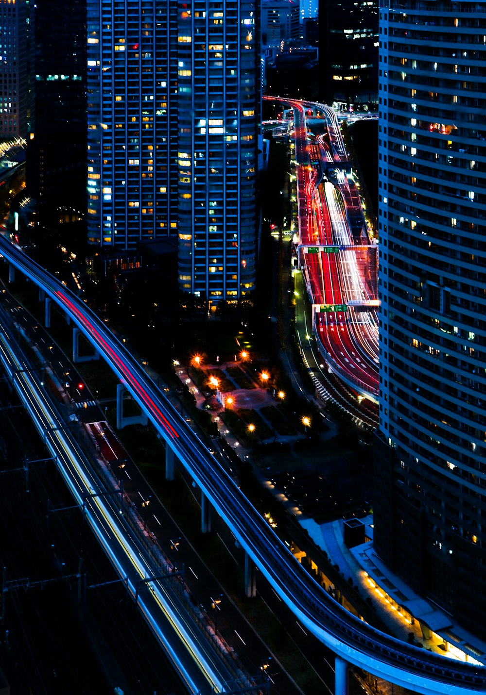 cars on road in city during night time