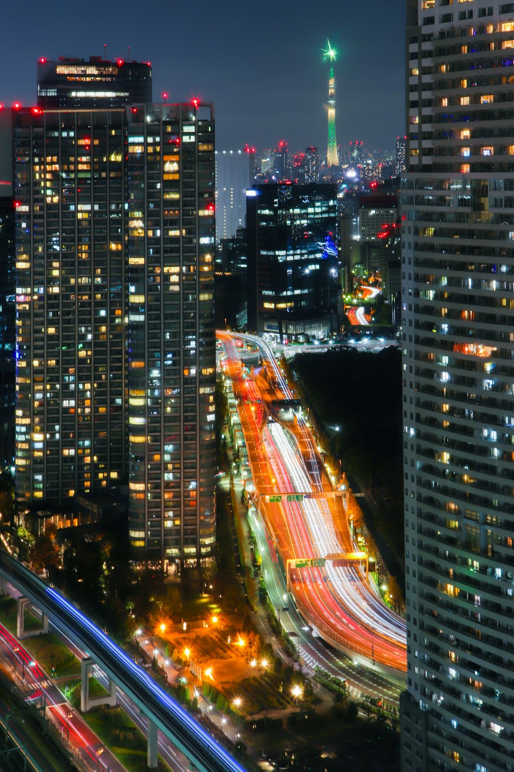 city buildings during night time