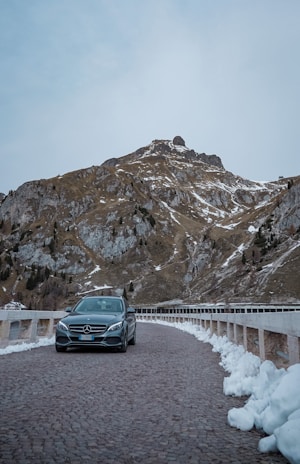 A luxurious vehicle ready for a transfer in the Swiss Alps.