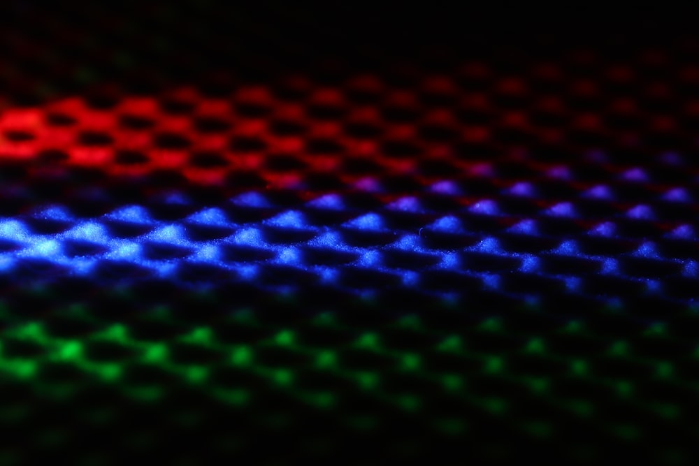 green and red light digital wallpaper