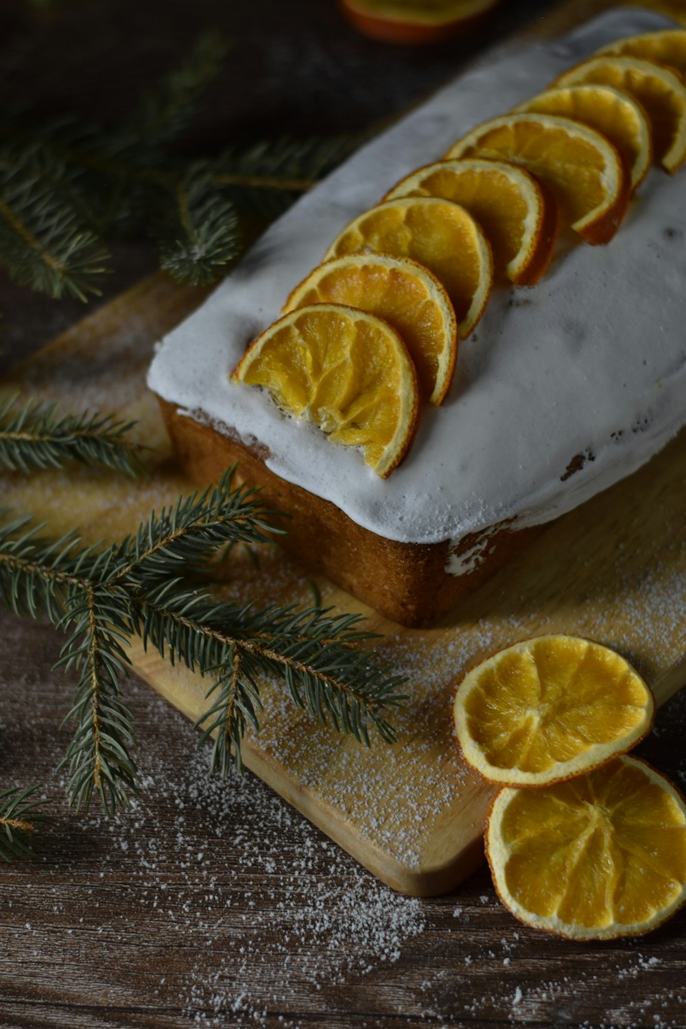 sliced orange fruit on brown bread