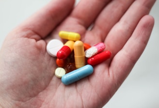 Medication pill representing healthcare